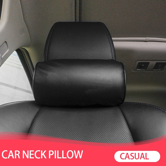 1 Pcs Car Styling Seat Neck Pillow Protection PU Auto Headrest Support