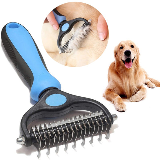 Professional Pet Deshedding Brush Dog Hair Remover Pet Fur Knot Cutter