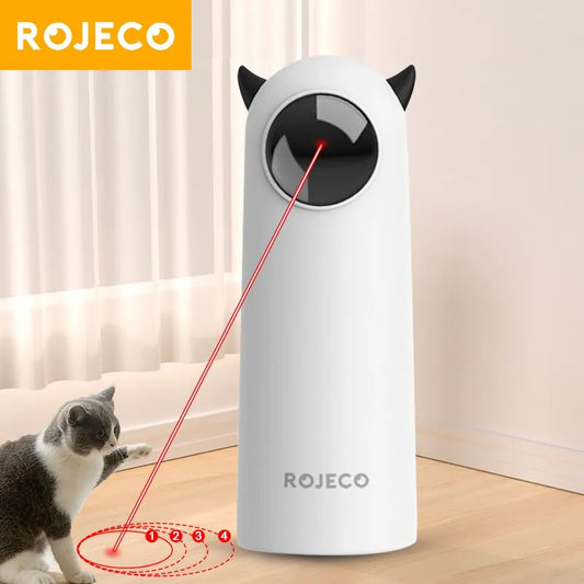 ROJECO Automatic Cat Toys Interactive Smart Teasing Pet LED Laser